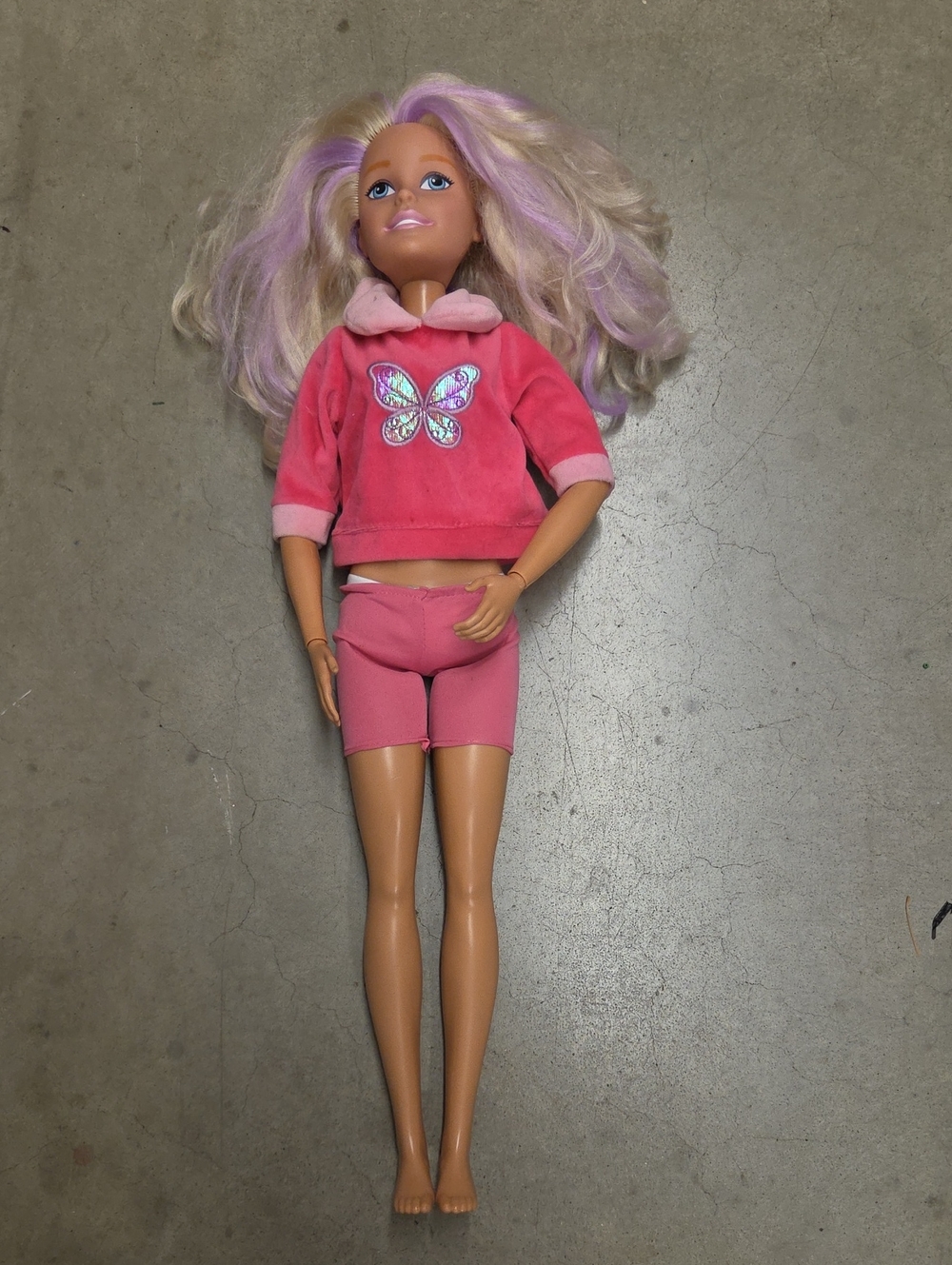 Mattel My Size Barbie Doll 27" 2013-16 Great Condition Purple Highlights
